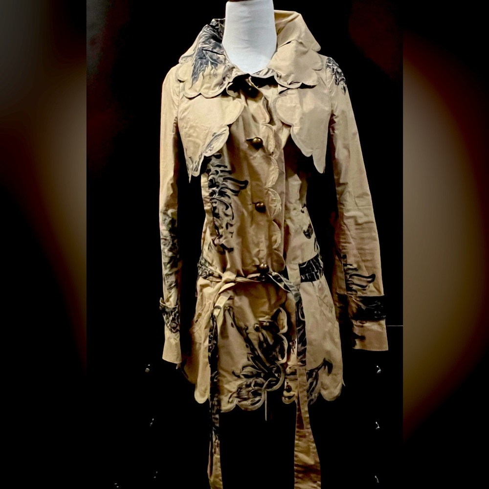 Lamb, Jacket, Raincoat, Button-Down, Copper Butto… - image 1